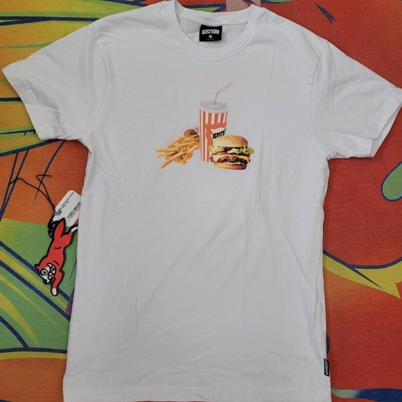 Billionaire Boys Club Ice Cream Super Size Burger Fast Food Tee Shirt - Picture 1 of 4